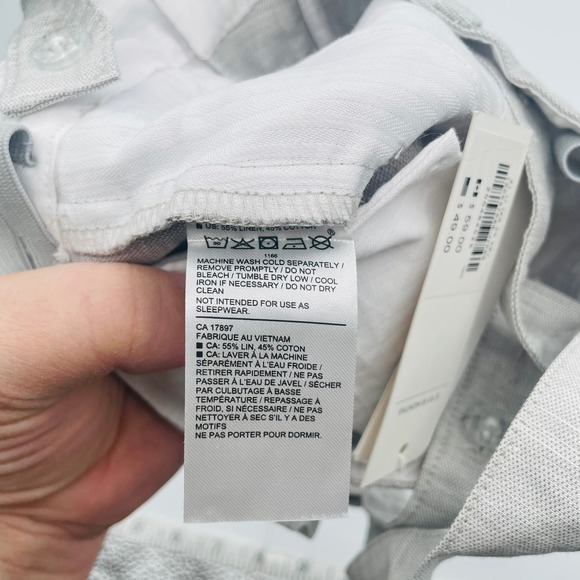 NWT Janie & Jack Boys Grey Linen Blend Suspender Shorts 12-18 Mo Wedding Casual - Picture 4 of 5